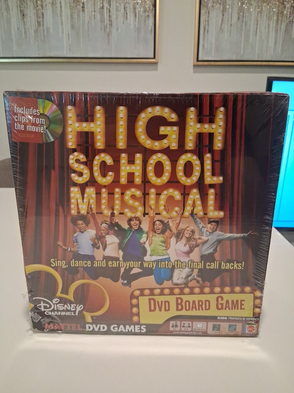 Disney High School Musical DVD Board Game 2006 Mattel Brand New Factory Sealed